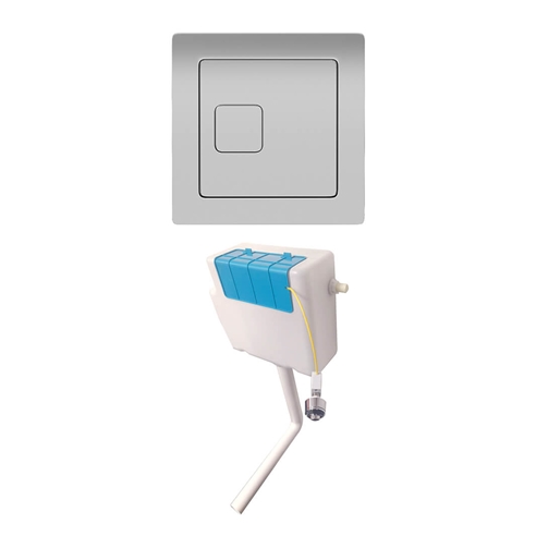Harbour Dual Flush Concealed Cistern with Square Dual Flush Button