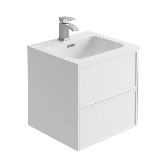 Harbour Form 500mm Wall Mounted Vanity, Wall Mounted Vanity Unit White