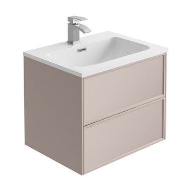 Harbour Form 600mm Wall Mounted Vanity Unit & Basin - French Blush