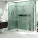 Harbour Frameless 10mm 2m Tall Easy Clean No-Profile Wetroom 2 Panels 700mm & 700mm