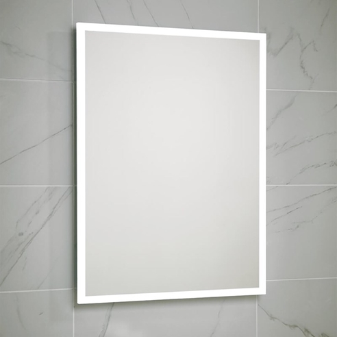 Harbour Glow LED Illuminated Mirror with Demister Pad & Shaver Socket - 500 x 700mm