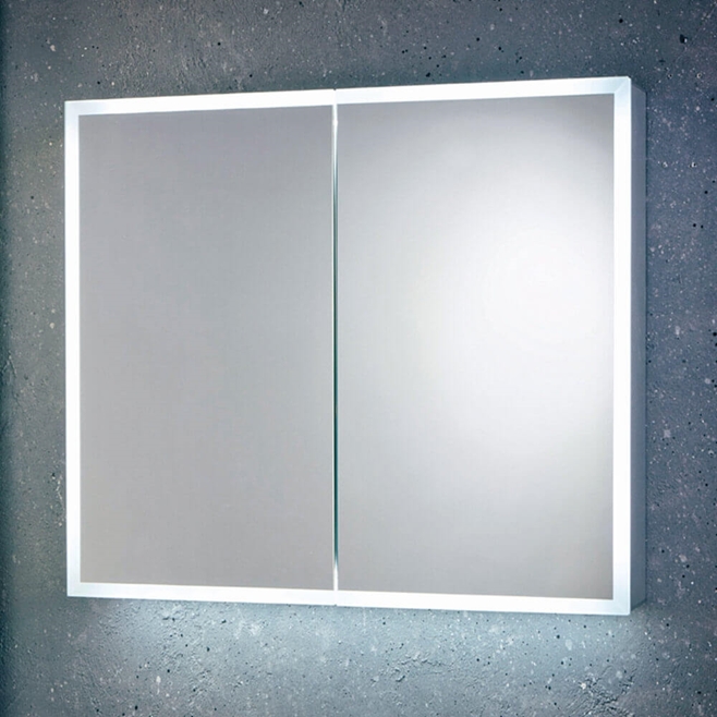 Harbour Glow Led Mirrored Cabinet With