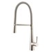 Harbour Grace Pull Out Mono Kitchen Mixer - Brushed Stainless Steel
