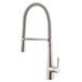 Harbour Grace Pull Out Mono Kitchen Mixer - Brushed Stainless Steel