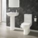Harbour Grace Space-Saving Toilet with Soft Close Seat