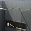 Harbour i10 10mm Easy Clean 2m Tall Wetroom 2 Panel Pack 600mm x 1000mm - Brushed Brass