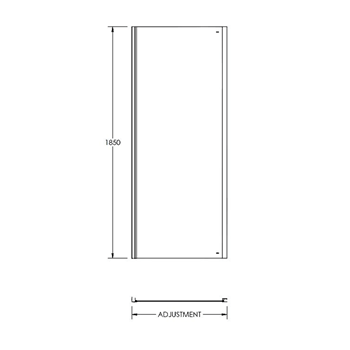 Harbour i5 5mm Pivot Shower Door & Optional Side Panel