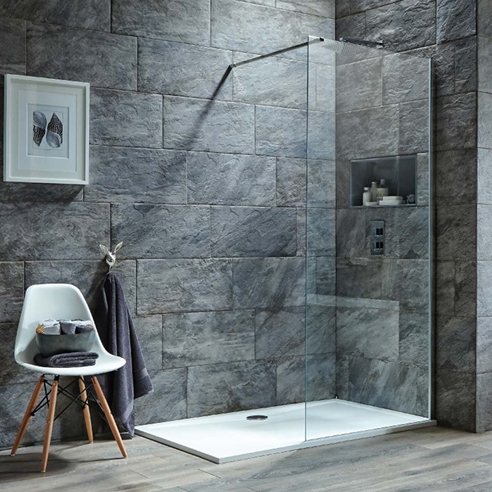 Harbour i8 8mm 2m Tall Easy Clean Glass Panel for Wetrooms & Walk-Ins