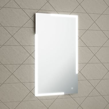 Harbour Icon LED Mirror with Demister Pad & Touch Button - 450 x 800mm