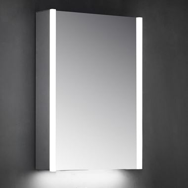 Harbour Icon Single Door LED Bathroom Mirror Cabinet with Shaver Socket - 700 x 500mm