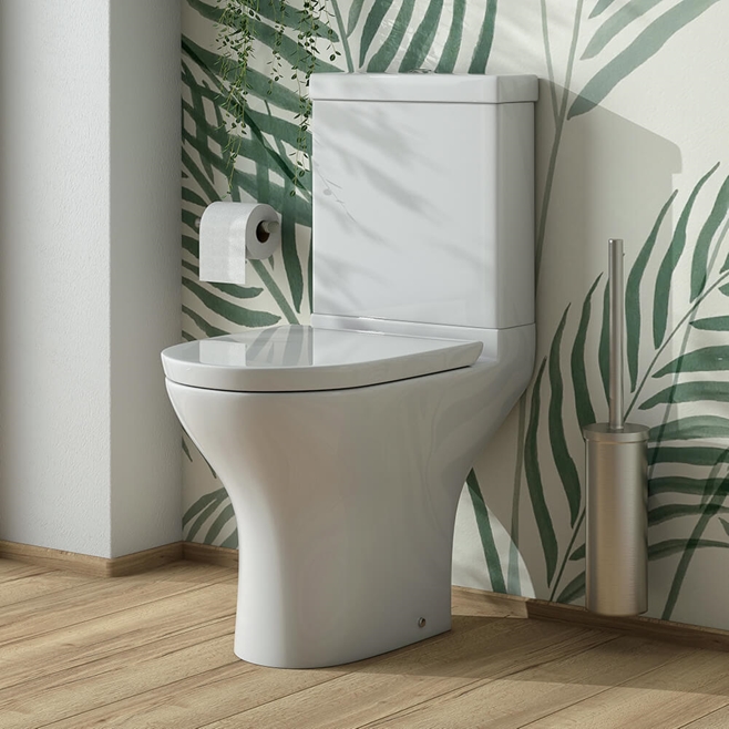 Harbour Identity Short Projection Close Coupled Toilet & Soft Close Seat
