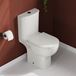 Harbour Serenity Rimless Close Coupled Toilet with Wrap Over Soft Close Seat