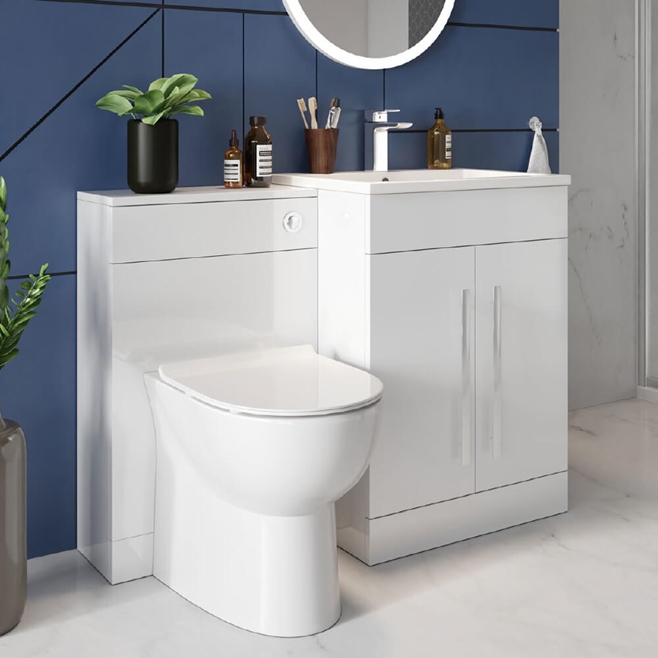 Harbour Serenity Rimless Back to Wall Toilet with Soft Close Seat