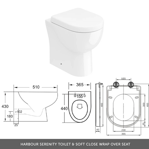 Dylan 1100mm Combination Basin & Toilet Unit - Blue