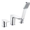 Harbour Status Chrome 3 Hole Bath Mixer with Pull Out Handset
