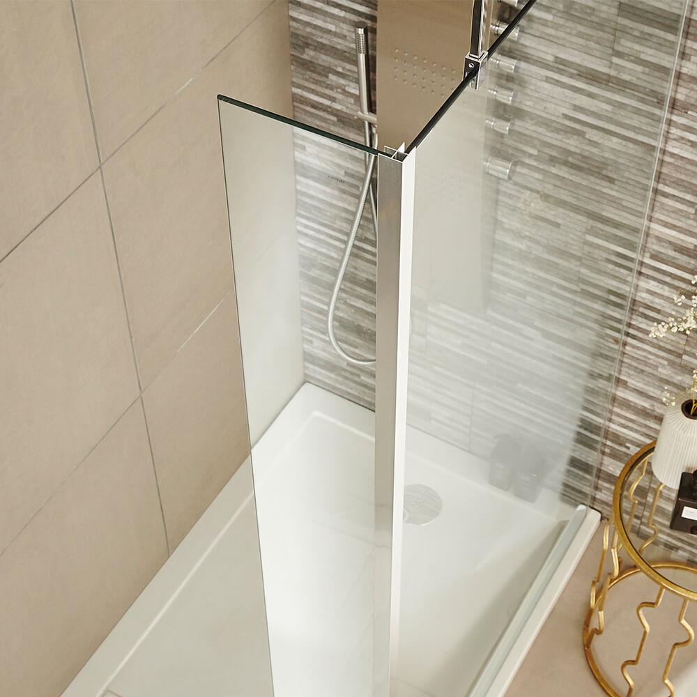 Harbour Alchemy 8mm Easy Clean Chrome Return Screen | Tap Warehouse