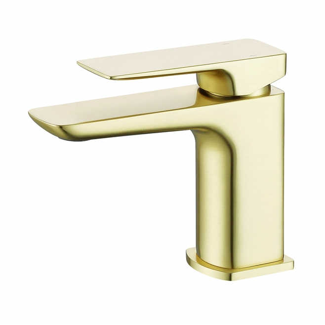 Harbour Status Brushed Brass WRAS Approved Mono Basin Mixer Tap & Waste