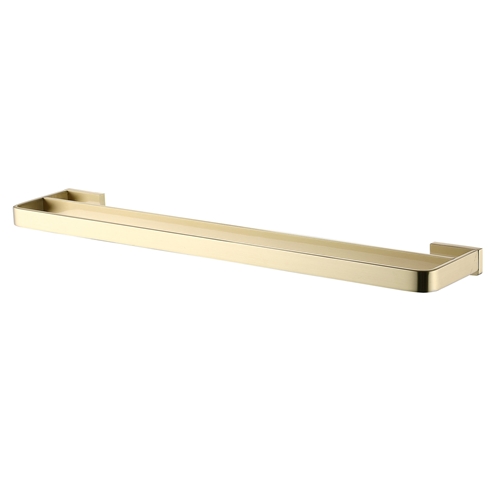 Harbour Status Double Towel Rail - Brushed Brass