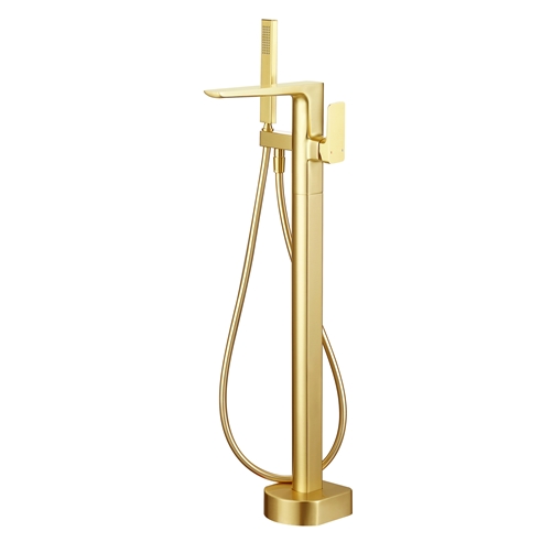 Harbour Status Floorstanding Bath Shower Mixer - Brushed Brass