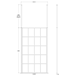 Harbour Status 8mm Easy Clean Matt Black Framed Freestanding Walk In Panel & Ceiling Posts