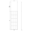 Harbour Status 8mm Easy Clean Matt Black Framed Freestanding Walk In Panel & Ceiling Posts