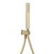Harbour Status Square Shower Handset with Wall Outlet & Hose - Brushed Brass