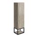 Harbour Virtue 1100mm Wall Mounted Tall Storage Cabinet with Matt Black Frame Shelf