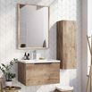 Harbour Virtue Mirror with Rustic Oak Frame - 800 x 600mm