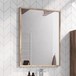Harbour Virtue Mirror with Rustic Oak Frame - 800 x 600mm