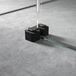 Vellamo City 8mm Easy Clean Matt Black Framed Freestanding Walk In Panel & Wall Arms