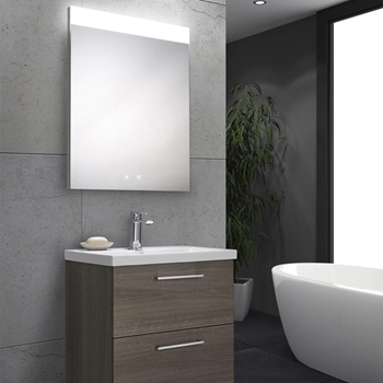 Harbour Identity LED Mirror with Demister Pad & Infrared Touch Button - 500 x 700mm