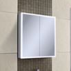 HiB Qubic 60 LED Illuminated Mirror Cabinet with Shaver Socket - 700 x 600mm