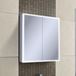 HiB Qubic 60 LED Illuminated Mirror Cabinet with Shaver Socket - 700 x 600mm