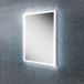 HIB Vega 50 Portrait LED Illuminated Ambient Mirror with Demister & Shaving Socket - 700 x 500mm