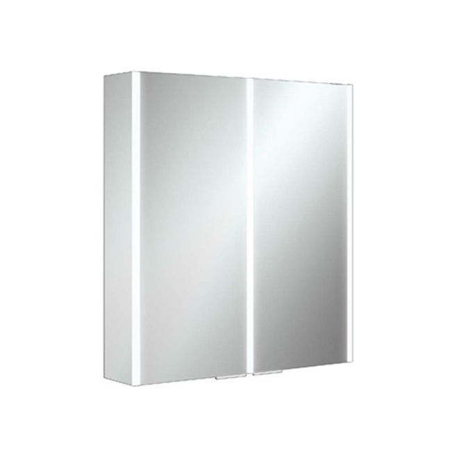 HIB Xenon 60 LED Illuminated Mirror Cabinet With Mirrored Sides