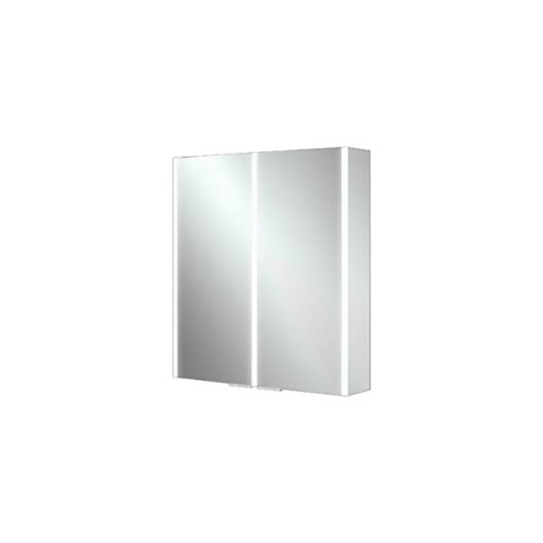 HIB Xenon 60 LED Illuminated Mirror Cabinet With Mirrored Sides