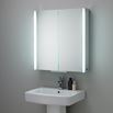 HIB Xenon 80 LED Illuminated Mirror Cabinet With Mirrored Sides