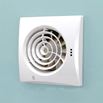 HIB Hush White Wall or Ceiling Mounted Slimline Lowprofile Fan with Timer