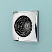 HIB Hush Chrome Wall or Ceiling Mounted Slimline Lowprofile Fan with Timer & Humidity Sensor