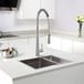 Caple Howe Professional Single Lever Mono Pull Out Kitchen Tap - Brushed Stainless Steel