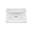 Hudson Reed Coast 500mm Floor Standing Vanity Unit and Basin - White Gloss