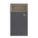 Hudson Reed Coast 600mm Back to Wall Toilet Unit With Open Shelf - Grey Gloss