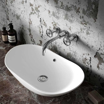 Hudson Reed Revolution Industrial Wall Mounted Basin Mixer Tap