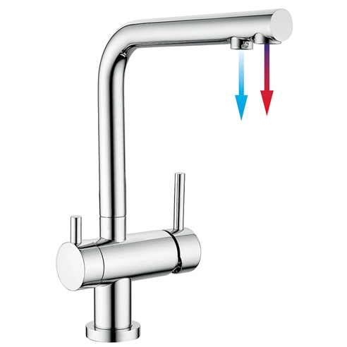 Clearwater Hydra Mono Kitchen Mixer and Cold Filtered Water Tap - Chrome