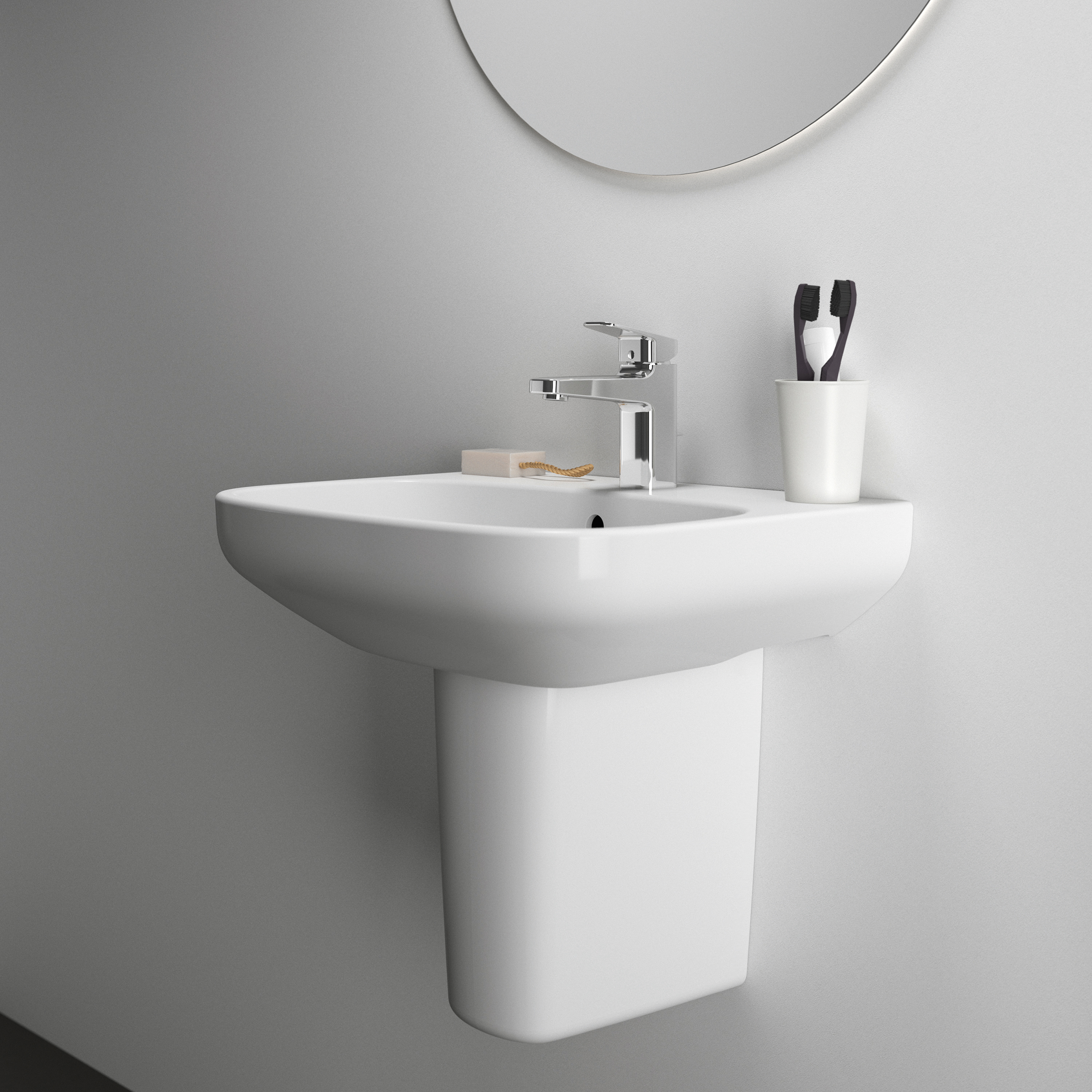 Ideal Standard i.life A Basin & Pedestal Tap Warehouse