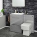 Aspire Back to Wall WC Toilet Unit - Gloss Grey