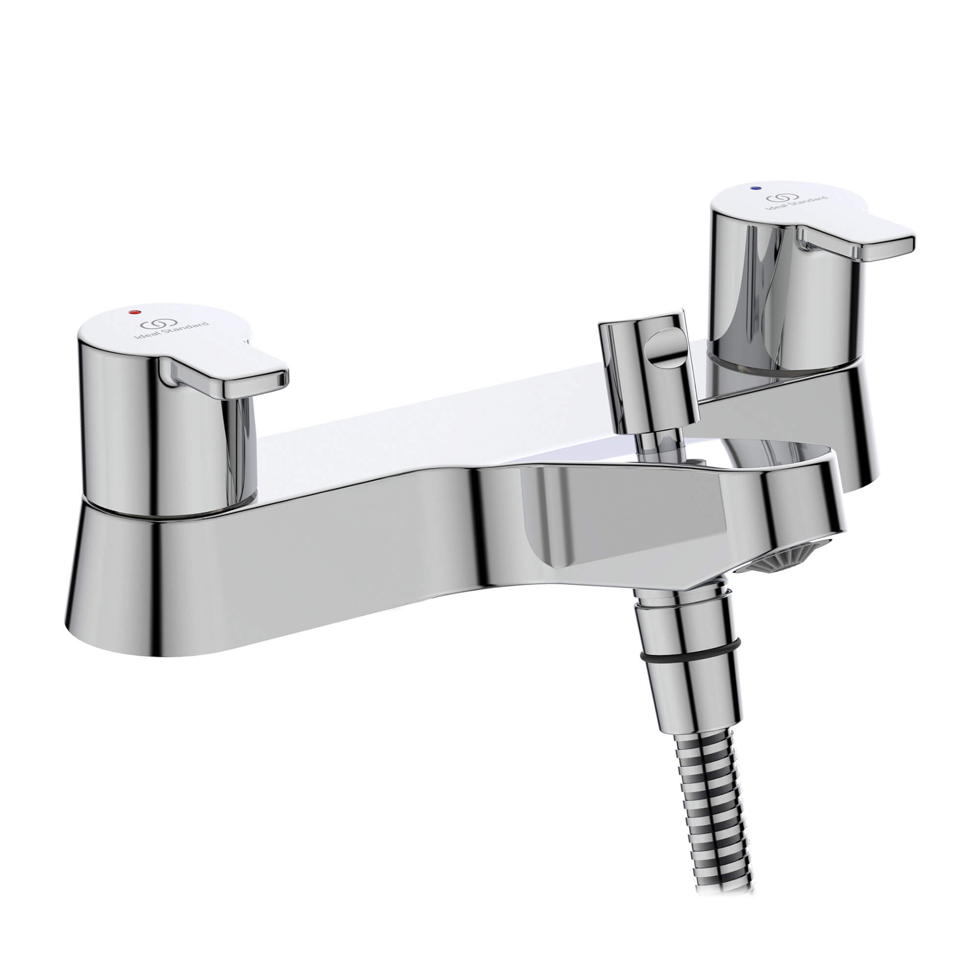 Ideal Standard Calista Deck Mounted Bath Mixer & Shower Handset | Tap ...