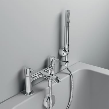 Ideal Standard Ceraline Deck Mounted Bath Mixer & Shower Handset