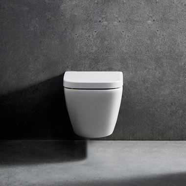 Ideal Standard i.life S Compact Wall Hung Rimless Toilet with Soft Close Seat without Concealed Cistern