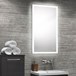 Harbour Glow LED Mirror with Demister Pad & Infrared Touch Button - 450 x 800mm